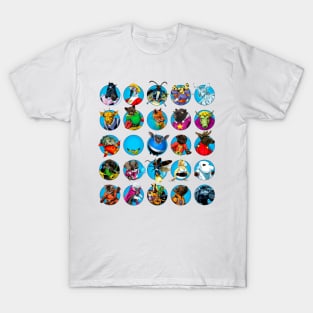 Silver Age Gaggle of Superheroes T-Shirt